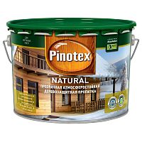 Пропитка Pinotex Natural алкидная, декоративно-защитная, пропитка для древесины, подчеркивающая ее натуральный оттенок