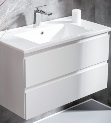 Мебель для ванной Armadi Art Capolda 85 с белой ручкой фото 5