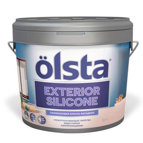 Краска Olsta Exterior Silione Фасадная силиконовая 