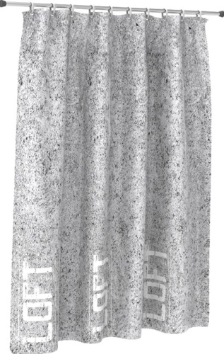 Штора для ванной Fora FOR-LT095 180х180 см, loft, бетон фото 2 Штора для ванной Fora FOR-LT095 180х180 см, loft, бетон фото 2