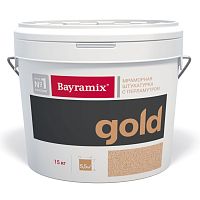 Декоративное покрытие Bayramix Mineral Gold, мраморная штукатурка с перламутровой мраморной крошкой, в двух фракциях