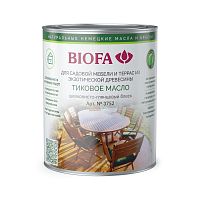 Масло Biofa 3752 алкидное, Тиковое масло для дерева