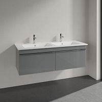 Мебель для ванной Villeroy & Boch Venticello 125 glossy grey, с ручками хром