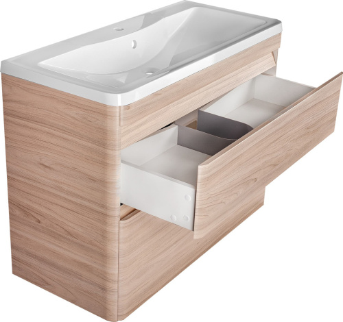 Мебель для ванной Style Line Атлантика 100 Люкс Plus, подвесная, ясень перламутр фото 4