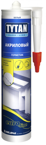 TYTAN EURO-LINE герметик акриловый, белый (290мл)