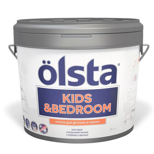 Краска Olsta Kids Bedroom акриловая, для детских и спален