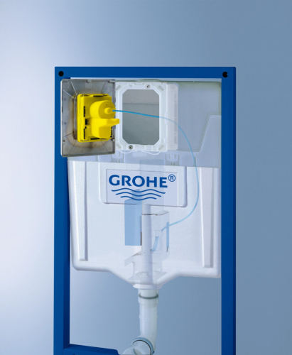 Комплект Унитаз подвесной Gustavsberg Hygienic Flush WWC 5G84HR01 безободковый + Система инсталляции для унитазов Grohe Rapid SL 38775001 4 в 1 с кно фото 8