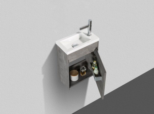 Мебель для ванной BelBagno Pietra Mini 40 R stucco cemento фото 2