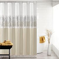 Штора для ванной Carnation Home Fashions Sky White/Beige 180х180