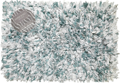 Коврик Carnation Home Fashions Paper Shag Mineral Blue фото 2