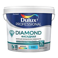 Краска фасадная водно-дисперсионная Dulux Trade Diamond гладкая база BC 9 л.