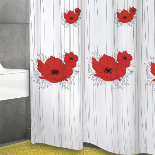 Штора для ванной Bacchetta 180х200 Papavero Штора для ванной Bacchetta 180х200 Papavero