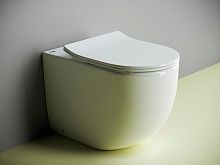 Комплект Унитаз приставной Ceramica Nova Metropol CN4004 безободковый + Смывной бачок скрытого монтажа VitrA 800-2020 с кнопкой смыва, хром