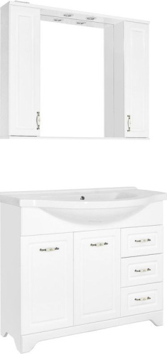Мебель для ванной Style Line Олеандр-2 100 Люкс, белая фото 17