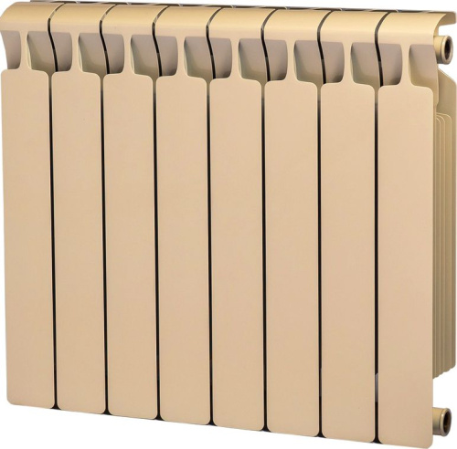 Радиатор биметаллический Rifar Monolit 500 8 секций, айвори