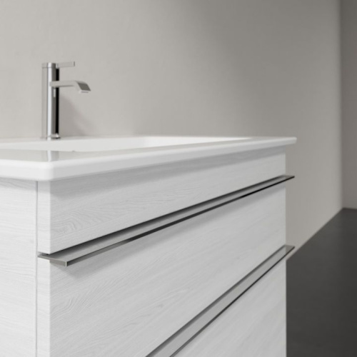 Мебель для ванной Villeroy & Boch Venticello 80 white wood, с ручками хром фото 3