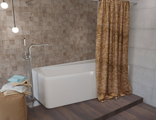 Штора для ванной Aima Design У37614 270x240, двойная, бежевая фото 2