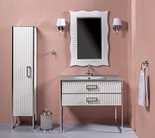 Мебель для ванной Armadi Art Monaco 100 белая, хром