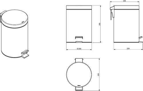 Мусорное ведро Sonia Quick 188208 фото 2 Мусорное ведро Sonia Quick 188208 фото 2