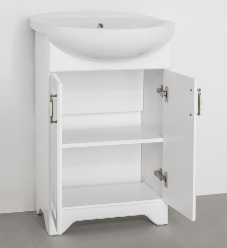Мебель для ванной Style Line Олеандр-2 55 Люкс, белая фото 2