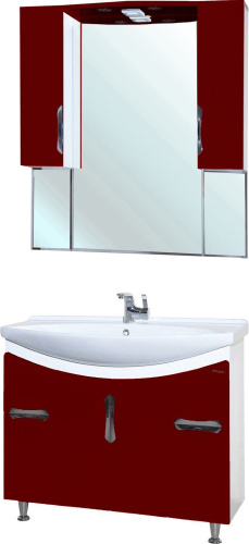 Мебель для ванной Bellezza Лагуна 105 красная фото 4