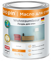 Лазурь интерьерная Bio Pin Wohnraumlasur для стен белый 0,375 л