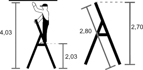 Стремянка Krause Stabilo Professional 170125 10 ступеней, двусторонняя фото 10 Стремянка Krause Stabilo Professional 170125 10 ступеней, двусторонняя фото 10