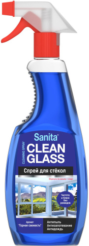 Очиститель для стекол SANITA Горная свежесть, 500 мл фото 2