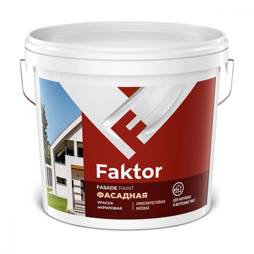 Faktor / Фактор краска фасадная акриловая атмосферостойкая 13 кг