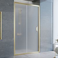 Душевая дверь в нишу Vegas Glass ZP 105 09 10 профиль золото, стекло сатин