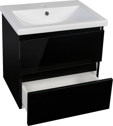 Мебель для ванной Style Line Даймонд 70 Люкс Plus подвесная, черная фото 2