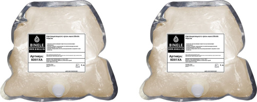 Жидкое мыло Binele BD01XA персик (Блок: 6 картриджей по 1 л) фото 2