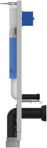 Комплект Унитаз подвесной STWORKI Стокгольм Clean On DPL EO slim 63428 безободковый + Инсталляция Ideal Standard ProSys Eco Frame 2.0 R046367 + Кнопка смыва черная фото 6