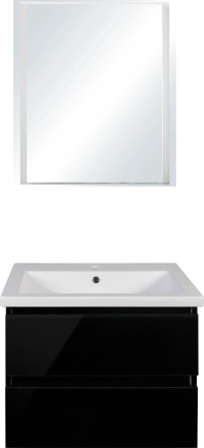 Мебель для ванной Style Line Даймонд 70 Люкс Plus подвесная, черная фото 10