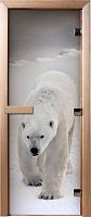 Дверь для бани и сауны Банные штучки 32678 Белый медведь 190х70