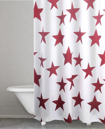 Штора для ванной Ridder Star 403306 красная фото 2