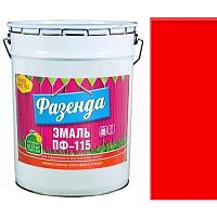 Эмаль Текс «ПФ -115 Красная» универсальная глянцевая алкидная (20 кг — уп. 1 шт ) «Teks»