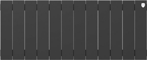 Радиатор биметаллический Royal Thermo Piano Forte 300 noir sable, 12 секций фото 2