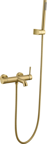 Смеситель Boheme Uno 463-MG для ванны с душем, matt gold фото 2
