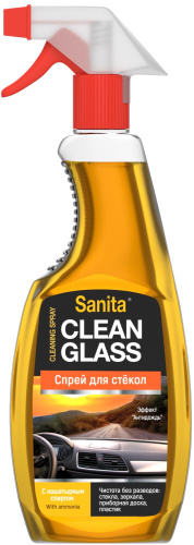 Очиститель для стекол SANITA с нашатырным спиртом, 500 мл фото 2