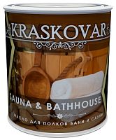 Масло для полков бани и сауны Kraskovar Sauna & Bathhouse 0,75 л