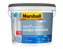 Краска Marshall Export-7 акриловая, для стен и потолков, матовая