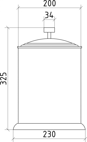 Мусорное ведро Boheme Royal Cristal Chrome стекло фото 2 Мусорное ведро Boheme Royal Cristal Chrome стекло фото 2