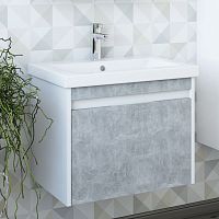 Мебель для ванной Sanflor Калипсо 60, белая, ателье светлый
