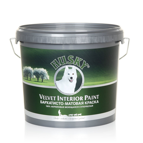 Бархатная краска Husky Velvet Interior Paint для стен 