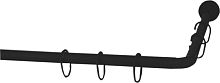 Карниз для ванны Grekon 1270-170/21BLK черный, с подвесом