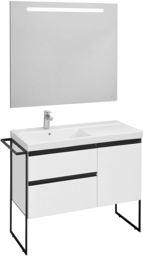 Мебель для ванной Roca Domi 100 L, белый глянец фото 5