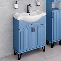Мебель для ванной Runo Марсель 65, напольная, синяя