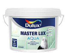 Краска для радиаторов и мебели водно-дисперсионная Dulux Master Lux Aqua 40 полуглянцевая база BW 2,5 л.