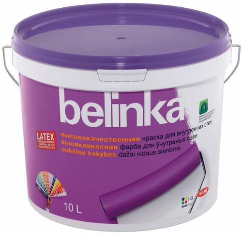 Belinka Latex Интерьерная краска для стен и потолков, база B3 (9.3л)